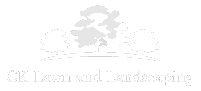 ck lawn and landscaping logo white